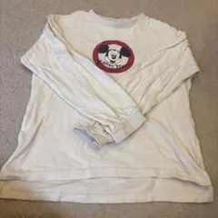 プティマイン　ミッキーマウス 長袖カットソー クリーム　サイズ120 ロンT