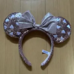 ディズニー ハート型スパンコールカチューシャ