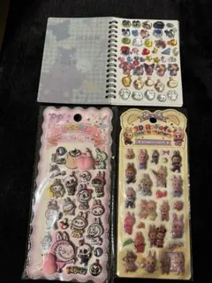 ラブブ　ボンボンドロップシール・お尻ステッカー＆おすそ分けシール帳