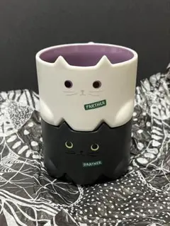 台湾　スターバックス　ハロウィン　マグカップ　黒猫　白猫　セット