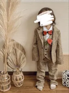 フォーマルスーツ 100cm ブラウン系