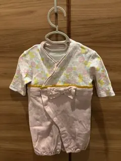 お祝い用　ピンク 花柄 ベビー服 50-60cm
