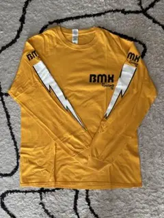 BMX 腕プリ ロンT ギルダン GILDANヴィンテージTシャツ イエローのサムネイル