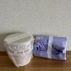 ⭐️新品・未使用⭐️アフタヌーンティー　サークルランチタッパー大小＆保冷エコバッグのサムネイル