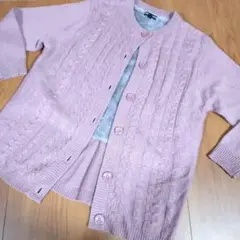 レディース　カーディガン　ピンク
