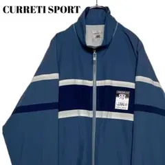 CERRUTI ジップアップブルゾン 水色系 L ナイロンコーチジャケットy2k