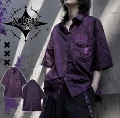 HEAVY WRINKLE HALF SLEEVE SHIRT【PURPLE】