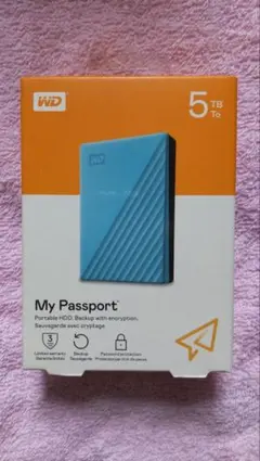 新品 WD My Passport 5TB ポータブルHDD 本体