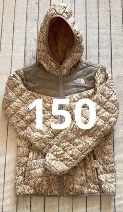 ノースフェイス　ガールズ10-12 軽量リバーシブルダウン