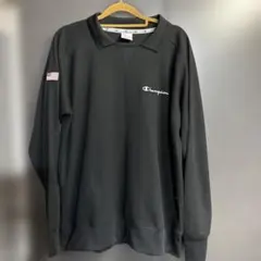 Champion チャンピオン ワッフル 長袖カットソー 黒 XLのサムネイル