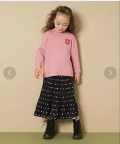 エックスガール　ドットプリーツスカート　130