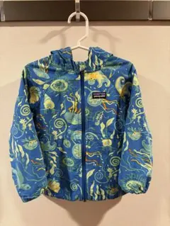 patagonia キッズ フード付きジャケット 2Tサイズ 海洋生物柄