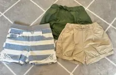 ショートパンツ3点セット