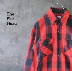 The Flat Head バッファロー チェック フランネル シャツ М