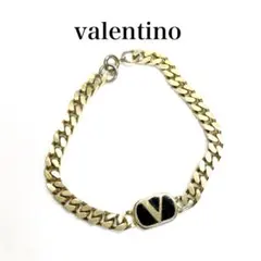 valentino ヴァレンティノ　ブレスレット　ゴールド　喜平チェーン　Vロゴのサムネイル