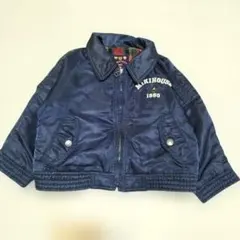 希少レア　旧タグ　ミキハウス　ジャケット　ブルゾン　ネイビー　100