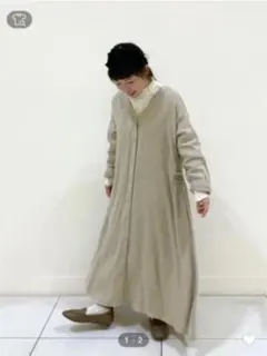 スタディオクリップstudio clipサイドスモッキングワンピース