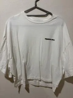 AMERICANA クロップド丈 半袖Tシャツ ホワイトのサムネイル