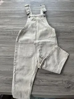 ZARA ザラベビー　オーバーオール　サロペット2.3歳　95㎝　ベージュ　淡色