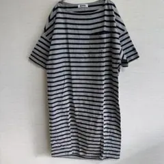 MILKFED ボーダーワンピ チュニック 春コーデ 体型カバー ゆる