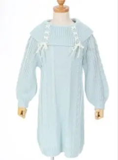 【新品未開封】axes femme KidsW編み上げニットワンピース '