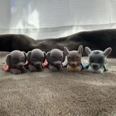 【値下げ】パウパトロール　フロッキー素材　すやすやフロッキーソフビ