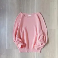 ほぼ未使用＊25ss Ballsey モスステッチ Vネックプルオーバー ピンク