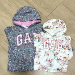 babyGAP 花柄パーカー 12-18ヶ月 80㎝　4歳 105㎝