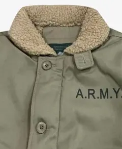 【古着】　ミリタリージャケット オリーブグリーン　XXL