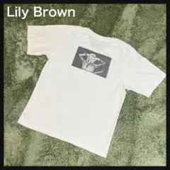 【未使用】リリーブラウン★デビッド ボウイ Tシャツ ロックT 白 Tシャツのサムネイル
