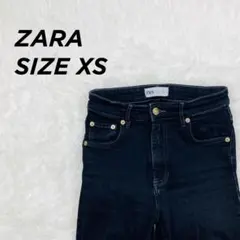 ZARA ザラ ハイウエスト スキニーデニム ブラック EUR34【355】