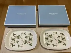 ウェッジウッド　ワイルド ストロベリー スパイラルトレイ　箱あり