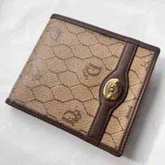 極美品✨ Christian Dior 二つ折り財布 ハニカム柄 レザーのサムネイル
