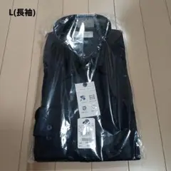 即購入◎値下げ×】　AOKI 　Yシャツ　ノンアイロン　ストレッチ　長袖　紺　L