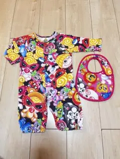 ヒステリックミニ テディミニ ロンパース、ポンチョセット 正規品 
