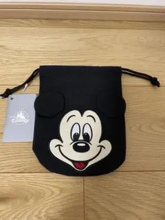 ディズニー ミッキーマウス 巾着 ブラック