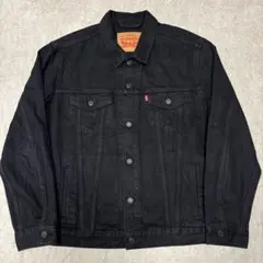 極美品◎L リーバイス 72334 後染めブラック デニムジャケット70506型