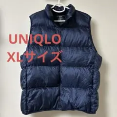 UNIQLOウルトラライトダウンベスト/ワイドキルト　ネイビー　XLサイズ