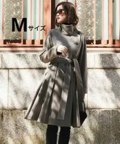 RUIRUEBOUTIQUE スタンドカラーフレアウールコートのサムネイル