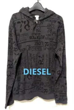 DIESEL 総柄プリント プルオーバーパーカー