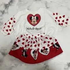 ミニーマウス フリル付きスカート トレーナー リトシー しまむら Littc