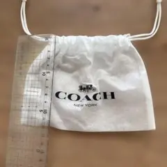 COACH ホワイト 巾着袋