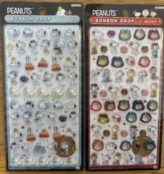 PEANUTS BONBON DROP シール ミニ 2種セットスヌーピー正規品のサムネイル