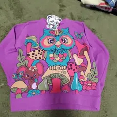 グラグラ　トレーナー　100　フクロウキノコ　タグ付き