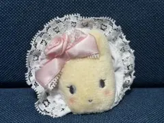 サンリオ ホワイトフリルシリーズ シークレットヘアクリップ マロンクリーム