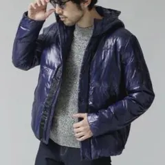 ナノユニバース　【暖トリオ】機能中綿リップストップブルゾン　S