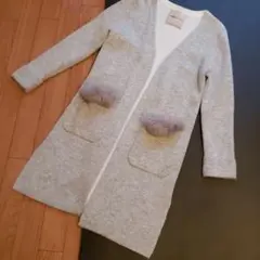 美品 ♡ アプワイザーリッシェ ♡ ファー 付き コーディガン ♡ リラ マイ