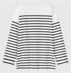 【タグ付き未使用】ユニクロ　ボーダーオーバーサイズT　Lサイズ