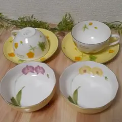 香蘭社　小深皿、ヒロミチナカノ　カップ&ソーサー