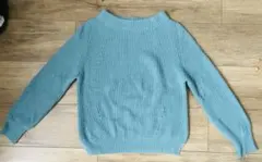GLOBAL WORK 青緑　ニット　セーター　レディーストップス　Mサイズ